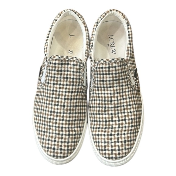 J. Crew Plaid Road Trip Slip-on Plaid Casual Sneakers Women’s Size 7 - Picture 6 of 13